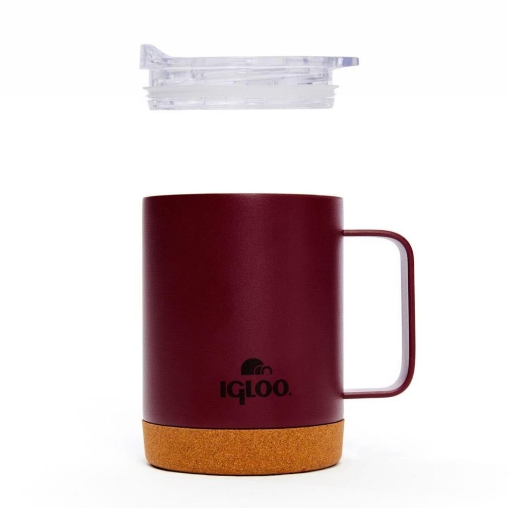 Çelik Mug Termos - Igloo - Cork - 350ml - Bordo - 205696