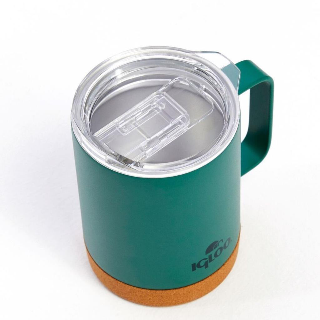 Çelik Mug Termos - Igloo - Cork - 350ml - Yeşil - 205696