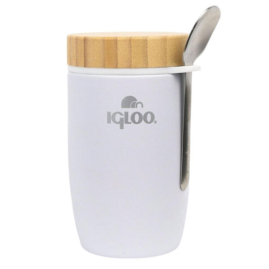 Çelik Yemek Termos - Igloo - Bamboo - 500 ml - Beyaz - 205789