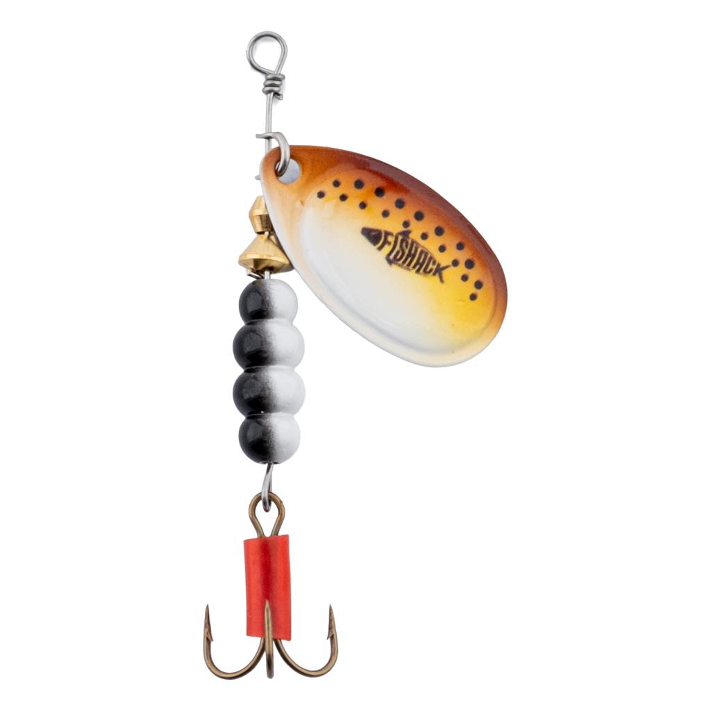 Döner Kaşık - Fishack GlideX - Brownie - 7g - No:3 - Alabalık/Turna/Levrek Olta Kaşığı