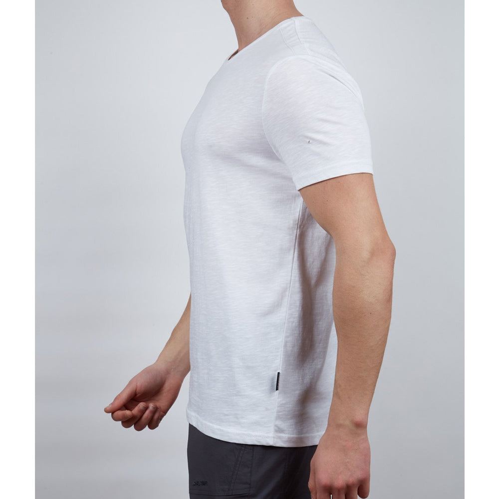 Erkek Tişört - Pamuklu Spor Tişört - Basic - Beyaz (600400)