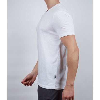 Erkek Tişört - Pamuklu Spor Tişört - Basic - Beyaz (600400)