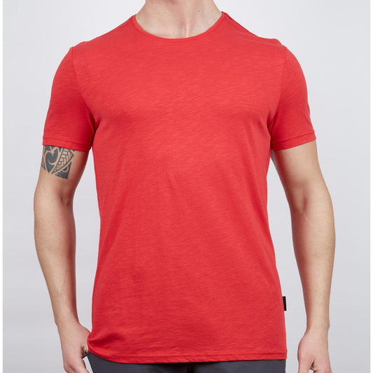 Erkek Tişört - Pamuklu Spor Tişört - Basic - Kırmızı (600400)