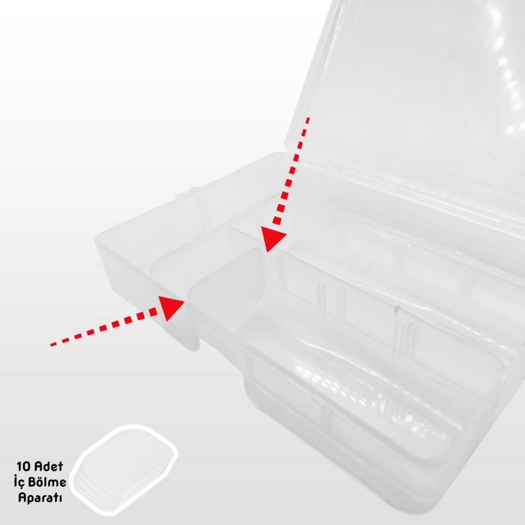 Fishack Balıkçı Silikon Yem ve Malzeme Kutusu (SH-010)