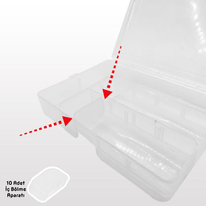 Fishack Balıkçı Silikon Yem ve Malzeme Kutusu (SH-010)