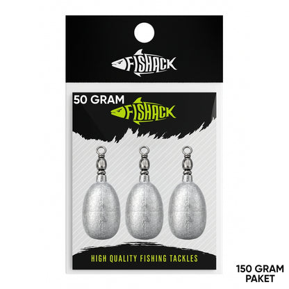 Fishack Fırdöndülü Kurşun 50gr (150gr)
