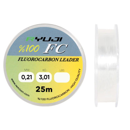 Fluorocarbon Lider Misina - Ryuji Leader - 25 mt - 0,21mm