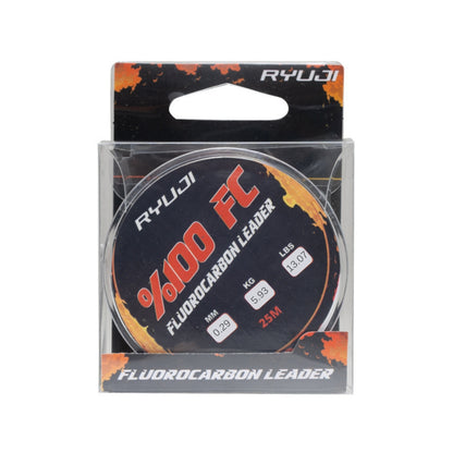 Fluorocarbon Lider Misina - Ryuji Leader - 25 mt - 0,29mm