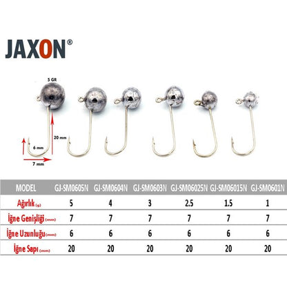 GJ-SM0605N Jaxon Sumato Lrf Jighead 5 gr