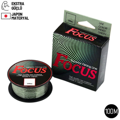 Hayalet Olta Misinası - Focus - 100 Metre - Ekstra Güçlü - 0.40mm - Japon Materyal