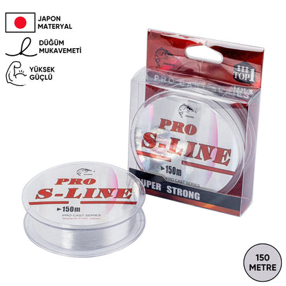 Hayalet Olta Misinası - Japon Materyal - 150 Metre - Pro S-Line - 0,18mm
