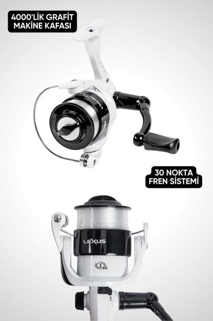Hobi Kıyı Olta Takımı - 270cm 30-60gr Kamış + 3000'lik Olta Makinesi (LX4+BL300)