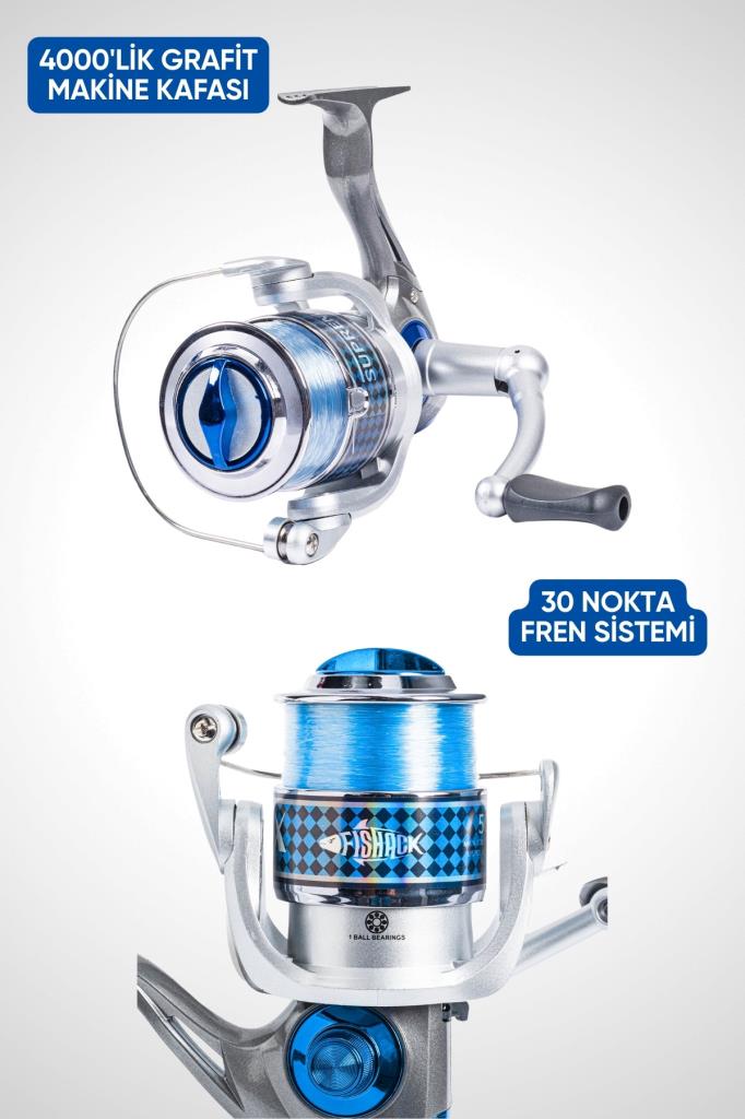 Hobi Kıyı Olta Takımı - 300cm 30-60gr Kamış + 4000'lik Olta Makinesi (XA4+BL300)