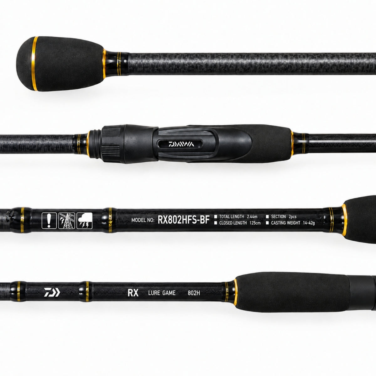 İki Parça Spin Olta Kamışı - Daiwa RX Lure Game BF - 244 cm 14/42 gr