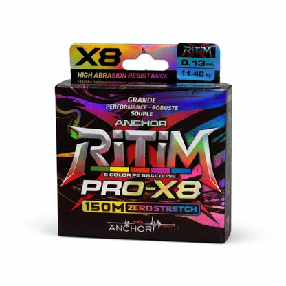 İp Örgü Misina - 8 Kat - Anchor Ritim X8 - 150mt - Ebruli - 0.13mm