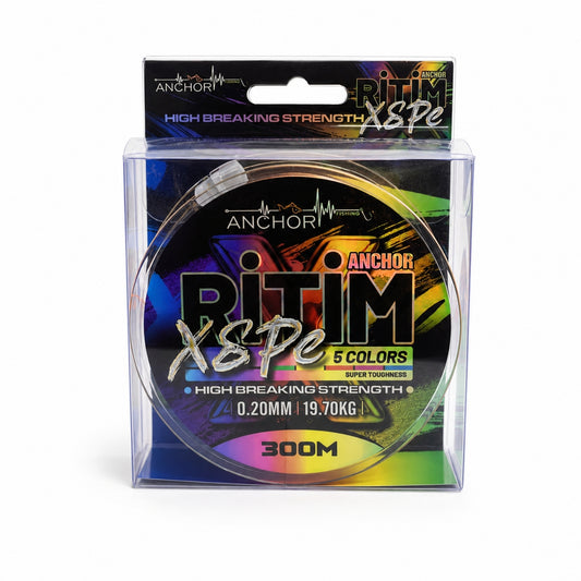 İp Örgü Misina - 8 Kat - Anchor Ritim X8 - 300mt - Ebruli - 0.20mm