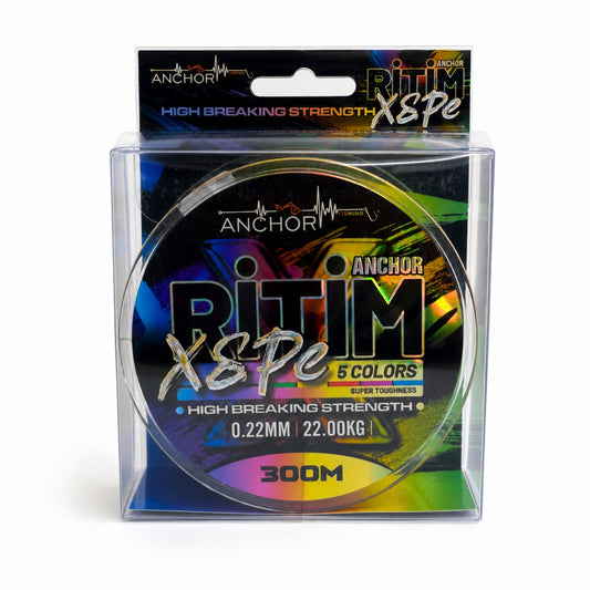 İp Örgü Misina - 8 Kat - Anchor Ritim X8 - 300mt - Ebruli - 0.22mm