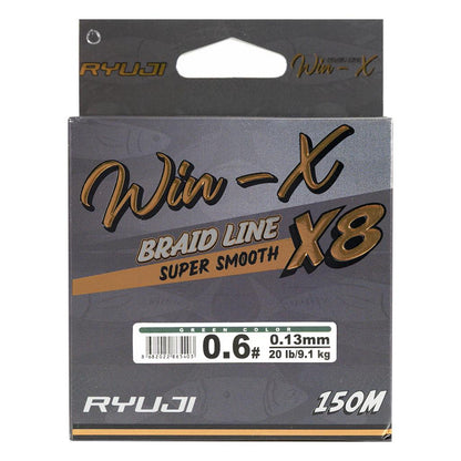 İp Örgü Misina - 8 Kat - Ryuji Winx X8 - 150mt - Yeşil - 0.08mm