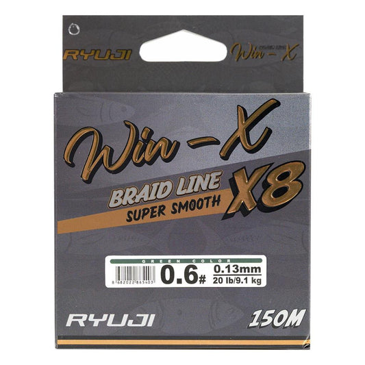 İp Örgü Misina - 8 Kat - Ryuji Winx X8 - 150mt - Yeşil - 0.10mm