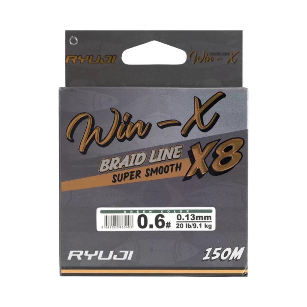 İp Örgü Misina - 8 Kat - Ryuji Winx X8 - 150mt - Yeşil - 0.13mm