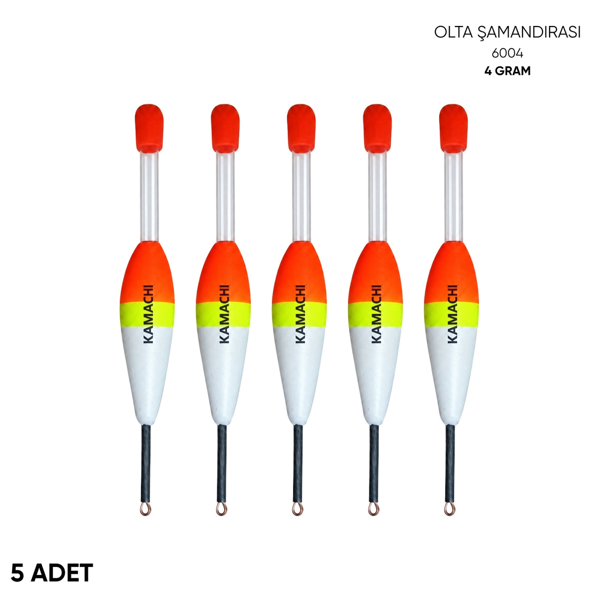 Işık Tüplü Olta Şamandırası - Kamachi - (6004) - 5 Adet - 4 gr