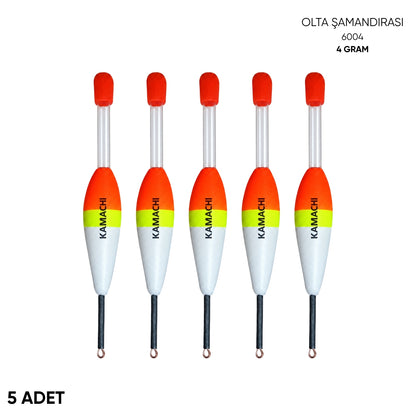 Işık Tüplü Olta Şamandırası - Kamachi - (6004) - 5 Adet - 4 gr
