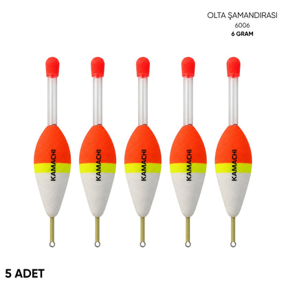 Işık Tüplü Olta Şamandırası - Kamachi - (6006) - 5 Adet - 6 gr