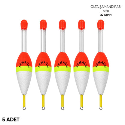 Işık Tüplü Olta Şamandırası - Kamachi - (6010) - 5 Adet - 10 gr