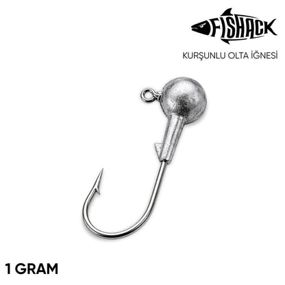 Jighead - Zoka - Kurşunlu Olta İğnesi - Gümüş - 1 gr