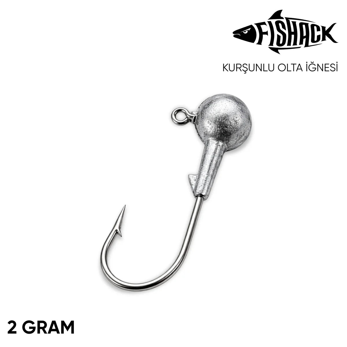 Jighead - Zoka - Kurşunlu Olta İğnesi - Gümüş - 2 gr