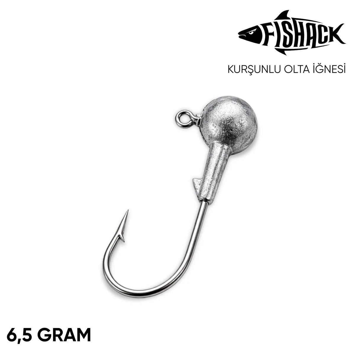 Jighead - Zoka - Kurşunlu Olta İğnesi - Gümüş - 6,5 gr