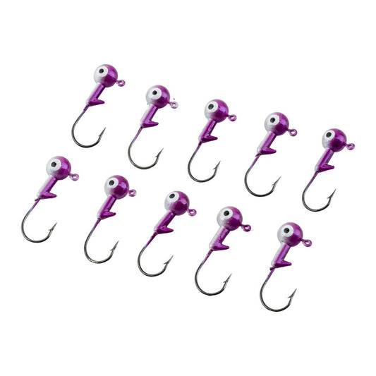 Jighead - Zoka - Kurşunlu Olta İğnesi - (XH-A 02) - Mor Beyaz - 6 Gr - 10 Adet