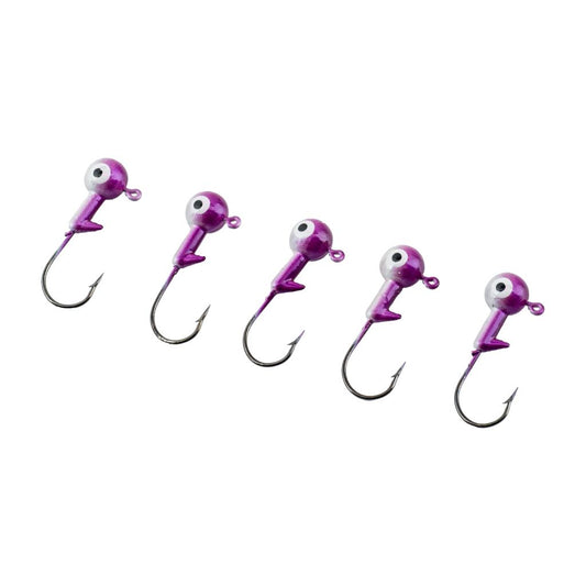 Jighead - Zoka - Kurşunlu Olta İğnesi - (XH-A 02) - Mor Beyaz - 6 Gr - 5 Adet