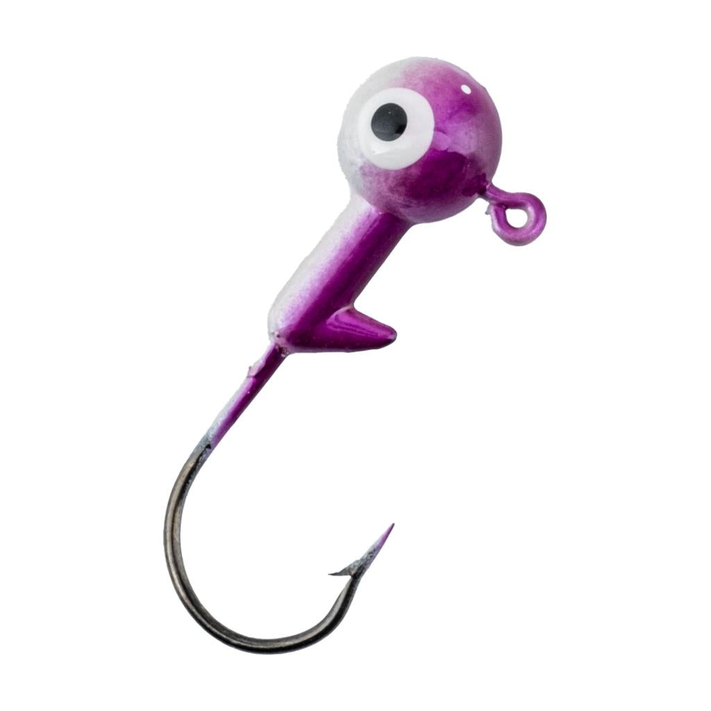 Jighead - Zoka - Kurşunlu Olta İğnesi - (XH-A 02) - Mor Beyaz - 7 Gr - 10 Adet