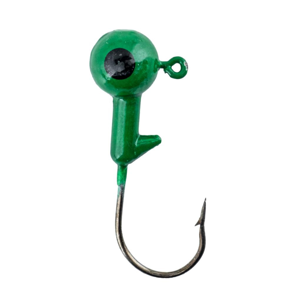 Jighead - Zoka - Kurşunlu Olta İğnesi - (XH-A 02) - Yeşil - 8 Gr - 10 Adet