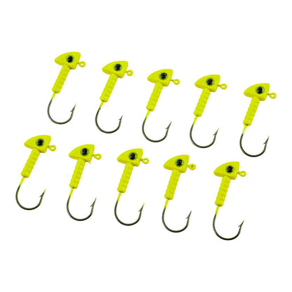 Jighead - Zoka - Kurşunlu Olta İğnesi - (XH-A 06) - Açık Yeşil - 8 Gr - 10 Adet