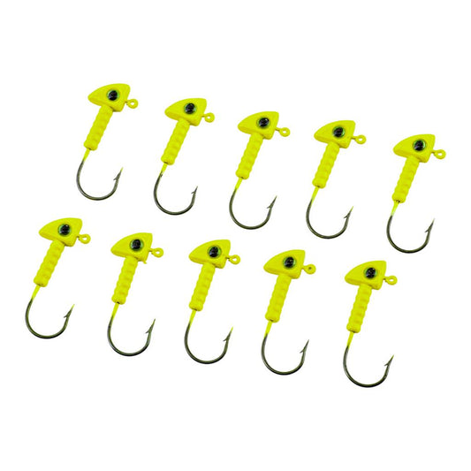 Jighead - Zoka - Kurşunlu Olta İğnesi - (XH-A 06) - Açık Yeşil - 8 Gr - 10 Adet