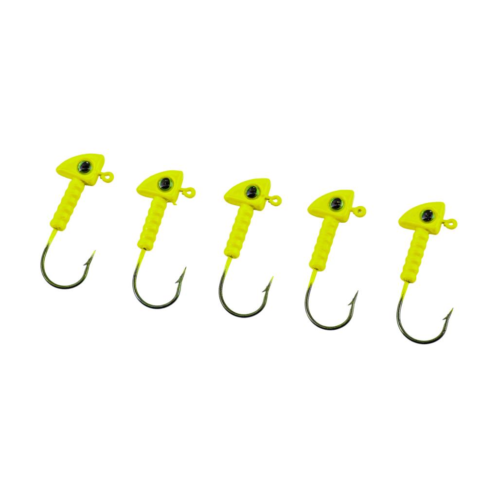 Jighead - Zoka - Kurşunlu Olta İğnesi - (XH-A 06) - Açık Yeşil - 8 Gr - 5 Adet