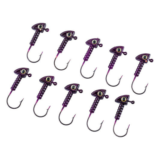 Jighead - Zoka - Kurşunlu Olta İğnesi - (XH-A 06) - Mor - 8 Gr - 10 Adet