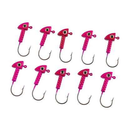 Jighead - Zoka - Kurşunlu Olta İğnesi - (XH-A 06) - Pembe - 8 Gr - 10 Adet