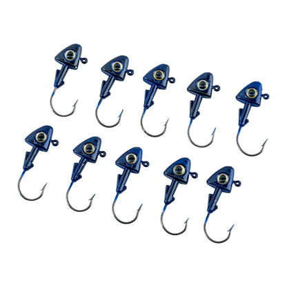 Jighead - Zoka - Kurşunlu Olta İğnesi - (XH-A 07) - Mavi - 8 Gr - 10 Adet