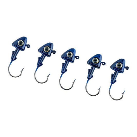 Jighead - Zoka - Kurşunlu Olta İğnesi - (XH-A 07) - Mavi - 8 Gr - 5 Adet