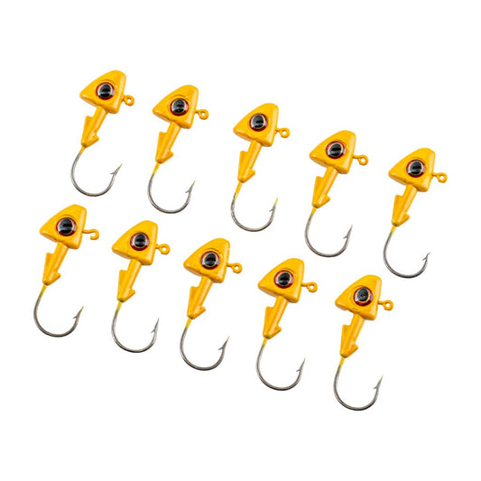 Jighead - Zoka - Kurşunlu Olta İğnesi - (XH-A 07) - Sarı - 10 Gr - 10 Adet