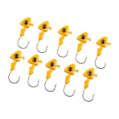 Jighead - Zoka - Kurşunlu Olta İğnesi - (XH-A 07) - Sarı - 8 Gr - 10 Adet