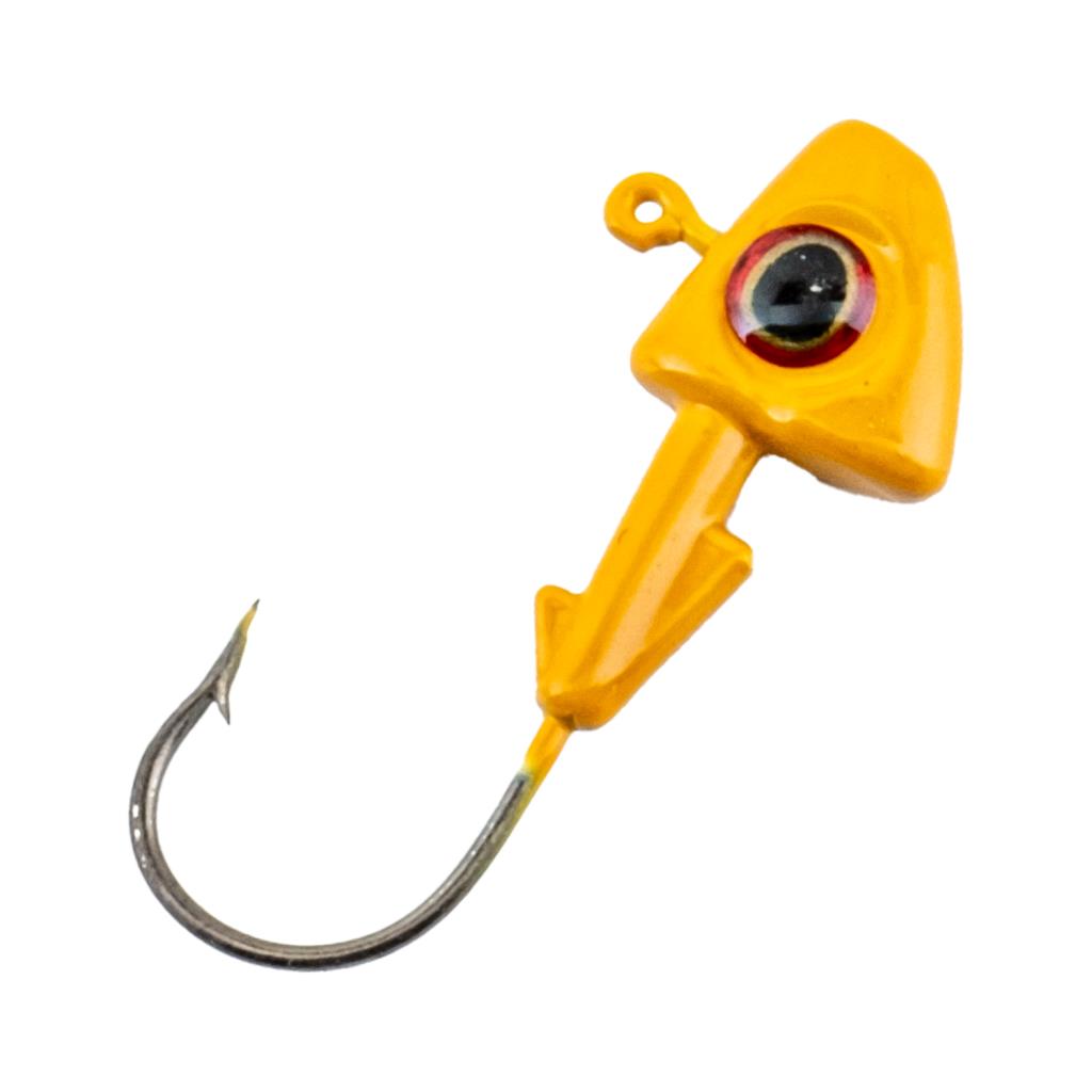 Jighead - Zoka - Kurşunlu Olta İğnesi - (XH-A 07) - Sarı - 8 Gr - 10 Adet