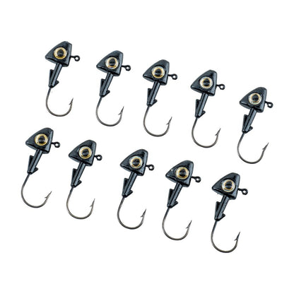 Jighead - Zoka - Kurşunlu Olta İğnesi - (XH-A 07) - Siyah - 10 Gr - 10 Adet