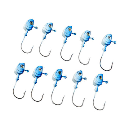 Jighead - Zoka - Kurşunlu Olta İğnesi - (XH-A 11) - Mavi Beyaz - 8 gr - 10 Adet