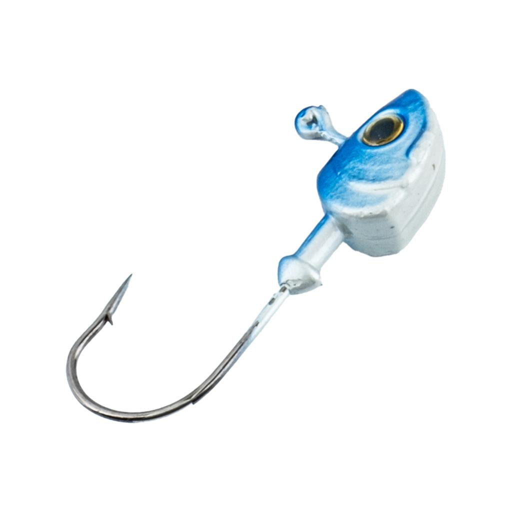 Jighead - Zoka - Kurşunlu Olta İğnesi - (XH-A 11) - Mavi Beyaz - 8 gr - 10 Adet