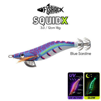Kalamar Zokası - Fishack SquidX - Glow Body - #3.0 18g 120mm