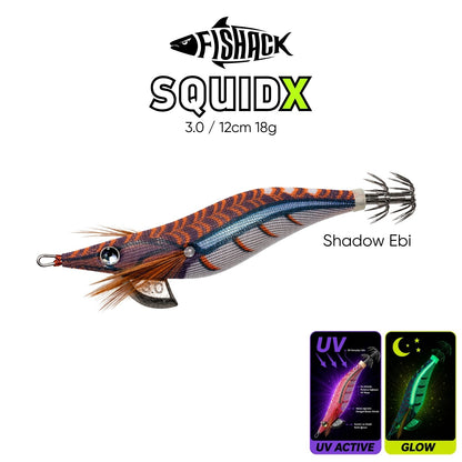 Kalamar Zokası - Fishack SquidX - Glow Body - #3.0 18g 120mm
